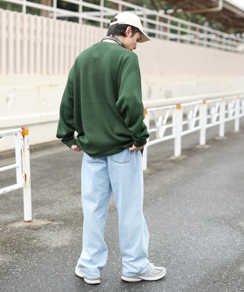 WEGO(ウィゴー)の「WEGO/スウェットライクロゴプルオーバー(ニット/セーター・メンズ・ブラウン/ダークグリーン/アイボリー/マスタード・MEDIUM/LARGE)」の18枚目の写真