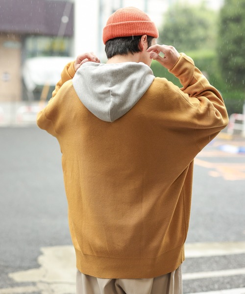 WEGO(ウィゴー)の「WEGO/スウェットライクロゴプルオーバー(ニット/セーター・メンズ・ブラウン/ダークグリーン/アイボリー/マスタード・MEDIUM/LARGE)」の21枚目の写真