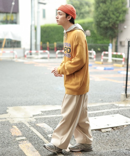 WEGO(ウィゴー)の「WEGO/スウェットライクロゴプルオーバー(ニット/セーター・メンズ・ブラウン/ダークグリーン/アイボリー/マスタード・MEDIUM/LARGE)」の22枚目の写真