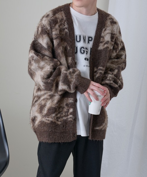 COLONY 2139（コロニートゥーワンスリーナイン）の「ペイズリーパターンニットカーディガン（カーディガン/ボレロ・メンズ・ブラウン/ブラック・MEDIUM/LARGE）」の20枚目の写真