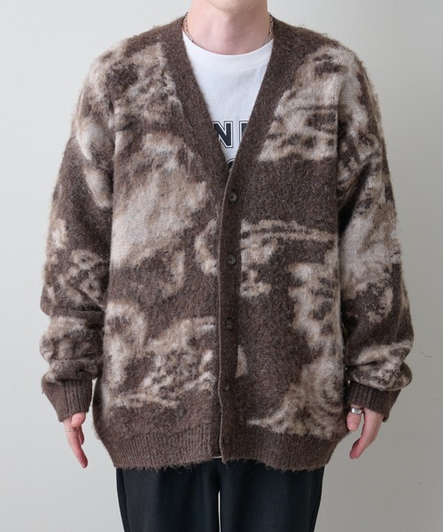 COLONY 2139（コロニートゥーワンスリーナイン）の「ペイズリーパターンニットカーディガン（カーディガン/ボレロ・メンズ・ブラウン/ブラック・MEDIUM/LARGE）」の6枚目の写真