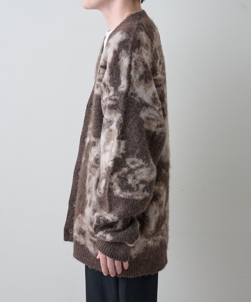 COLONY 2139（コロニートゥーワンスリーナイン）の「ペイズリーパターンニットカーディガン（カーディガン/ボレロ・メンズ・ブラウン/ブラック・MEDIUM/LARGE）」の7枚目の写真