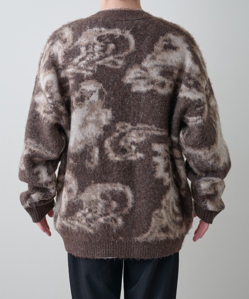 COLONY 2139（コロニートゥーワンスリーナイン）の「ペイズリーパターンニットカーディガン（カーディガン/ボレロ・メンズ・ブラウン/ブラック・MEDIUM/LARGE）」の8枚目の写真