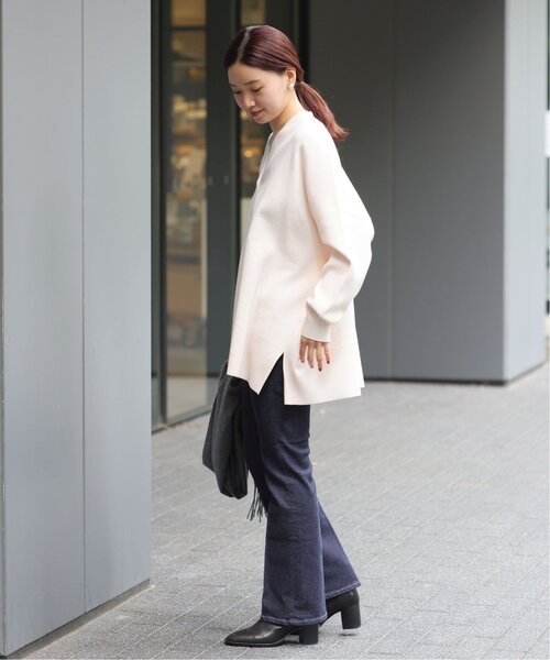 IENA(イエナ)の「《追加》スーパーファインスムースポンチョカーディガン(カーディガン/ボレロ・レディース・チョコ/グリーン/アイボリー・FREE)」の15枚目の写真