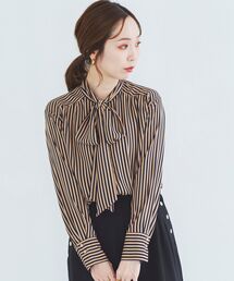 le.coeur blanc | ストライプボウタイブラウスⅡ(シャツ/ブラウス)