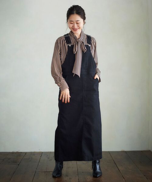 le.coeur blanc(ルクールブラン)の「ストライプボウタイブラウスⅡ(シャツ/ブラウス・レディース・ベージュ系その他2/ブルー系その他4・38)」の7枚目の写真