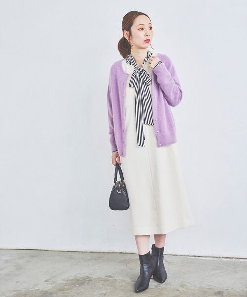 le.coeur blanc(ルクールブラン)の「ストライプボウタイブラウスⅡ(シャツ/ブラウス・レディース・ベージュ系その他2/ブルー系その他4・38)」の17枚目の写真