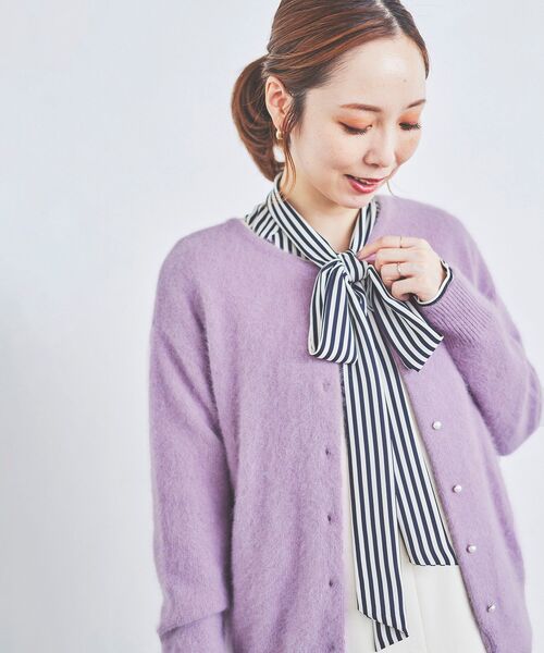 le.coeur blanc(ルクールブラン)の「ストライプボウタイブラウスⅡ(シャツ/ブラウス・レディース・ベージュ系その他2/ブルー系その他4・38)」の18枚目の写真