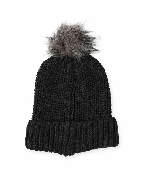 FITH（フィス）の「ボンテン付きニットキャップ（ニットキャップ/ビーニー・キッズ・チャコールグレー/グレー・MEDIUM/LARGE）」の4枚目の写真