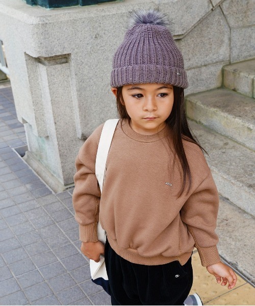 FITH（フィス）の「ボンテン付きニットキャップ（ニットキャップ/ビーニー・キッズ・チャコールグレー/グレー・MEDIUM/LARGE）」の12枚目の写真