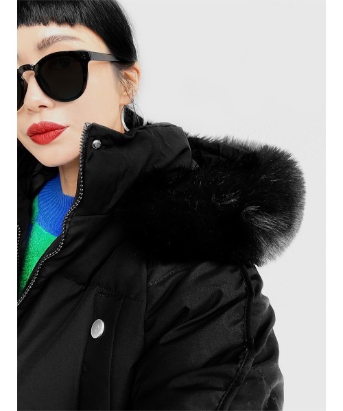 LVEU.（ラブユ.）の「Hooded eco down jacket / フードエコダウンジャケット(Ai select)（ダウンジャケット/コート・レディース・ブラック・FREE）」の11枚目の写真