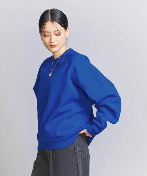 コットン裏起毛ステッチスウェットプルオーバー-ウォッシャブル-