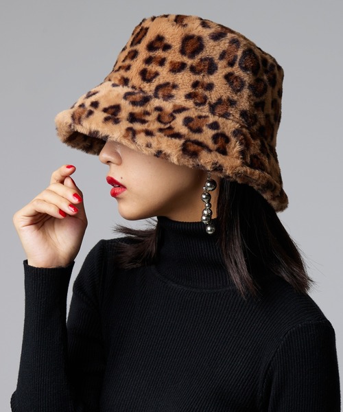 Narcissus(ナルシス)の「【Narcissus】ガラファーバケットハット(ハット・レディース・レオパード/その他1・FREE)」の1枚目の写真