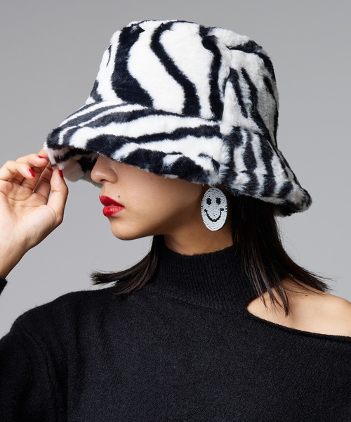 Narcissus(ナルシス)の「【Narcissus】ガラファーバケットハット(ハット・レディース・レオパード/その他1・FREE)」の4枚目の写真