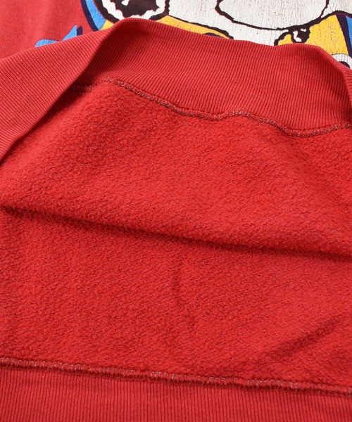 SNOOPY(スヌーピー)の「【ヴィンテージ古着】80's SNOOPY / スヌーピー プリントスウェット USA製(スウェット・メンズ・レッド・MEDIUM)」の7枚目の写真