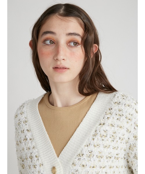 FURFUR ファンシーツイード カーディガン