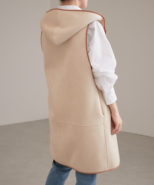 Risley（リズレー）の「Risley/リバーシブルムートンベスト（ベスト