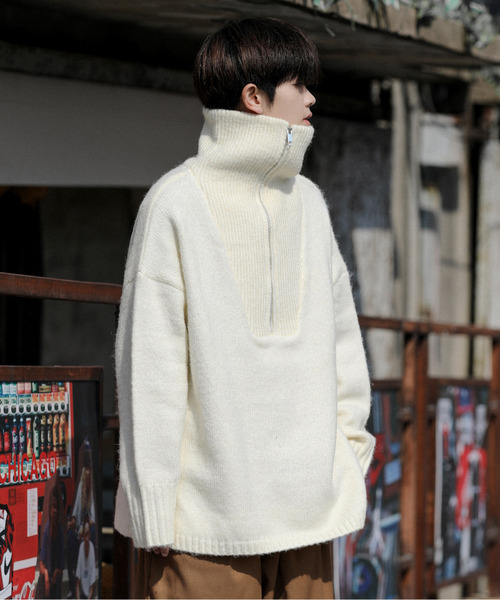 neos -addictive design- Big Sleeve Et モヘアライク хайнек хафджип нит сетер