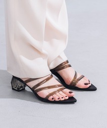 EVOL | 【EVOL】カッティングクリアヒールクリアラインサンダル IU5088(サンダル)