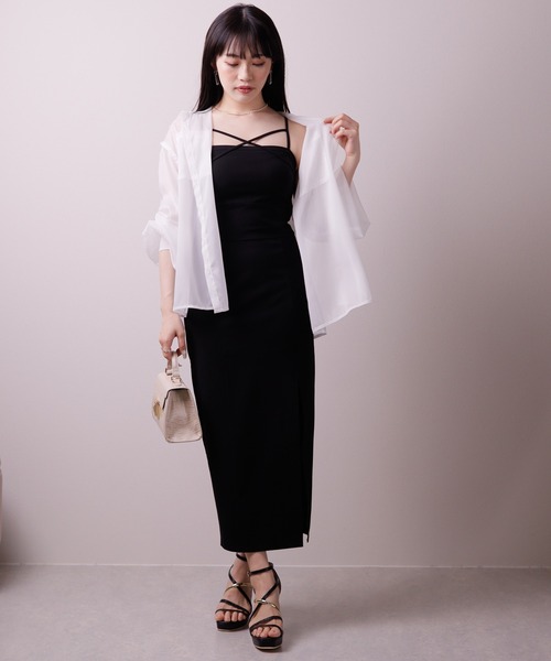 LIPSERVICE（リップサービス）の「マルチスリーブシアーシャツ（シャツ/ブラウス・レディース・ブルー/ブラック/ホワイト・M/S）」の13枚目の写真