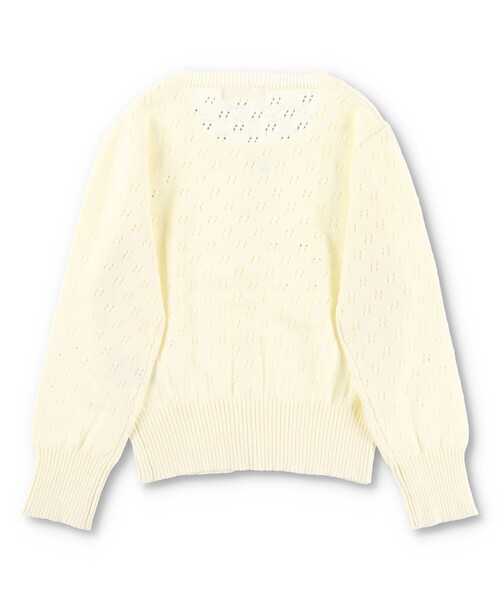 BRANSHES（ブランシェス）の「【プチキメ服】ニットカーディガン（カーディガン/ボレロ・キッズ・アイボリー/グリーン/ネイビー・S/L/XL/M）」の5枚目の写真