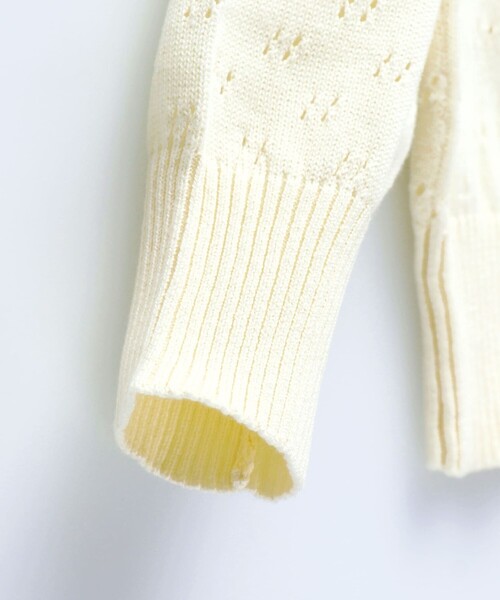 BRANSHES（ブランシェス）の「【プチキメ服】ニットカーディガン（カーディガン/ボレロ・キッズ・アイボリー/グリーン/ネイビー・S/L/XL/M）」の7枚目の写真