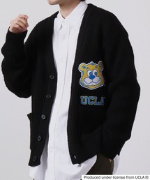 UCLA ベアーワッペン付きルーズサイズカーディガン