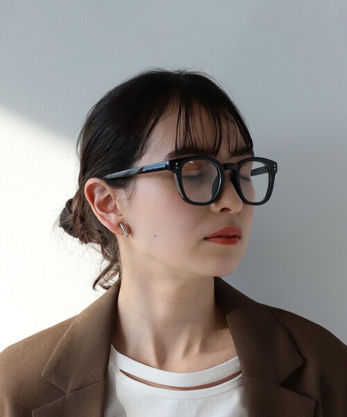 Ray BEAMS（レイビームス）の「noeyedia / メガネ "NE441"（メガネ・レディース・ブラック・ONE SIZE）」の3枚目の写真