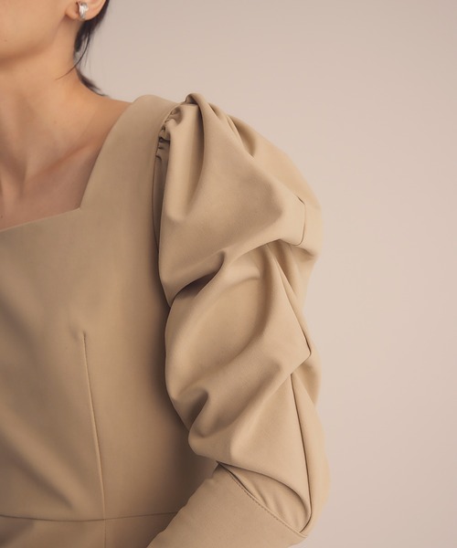 RANDEBOO（ランデブー）の「Silhouette puff dress（ワンピース