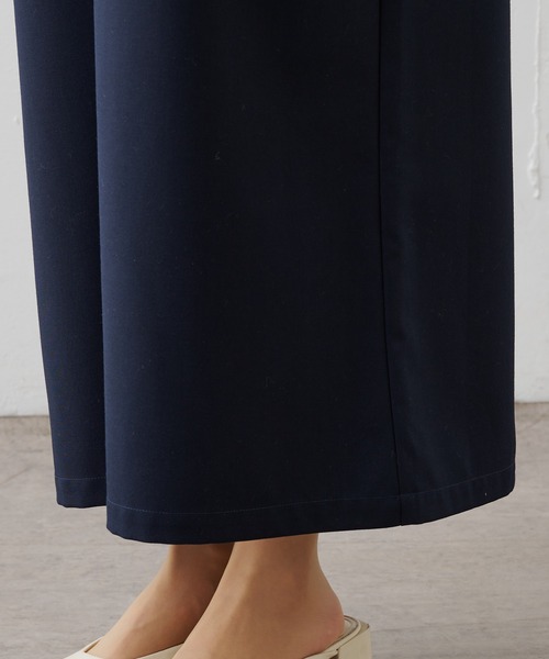 PUAL CE CIN(ピュアルセシン)の「TRキーネックワンピース(ジャンパースカート・レディース・ネイビー/ベージュ・FREE)」の4枚目の写真