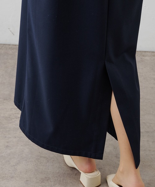 PUAL CE CIN(ピュアルセシン)の「TRキーネックワンピース(ジャンパースカート・レディース・ネイビー/ベージュ・FREE)」の8枚目の写真