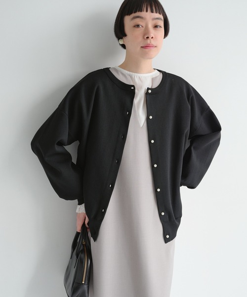 PUAL CE CIN(ピュアルセシン)の「TRキーネックワンピース(ジャンパースカート・レディース・ネイビー/ベージュ・FREE)」の16枚目の写真