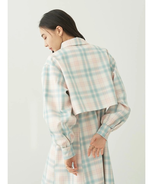 earth music&ecology(アースミュージックアンドエコロジー)の「CHECKショートシャツジャケット(ブルゾン・レディース・グリーン系その他2/ブルー系その他4・FREE)」の14枚目の写真
