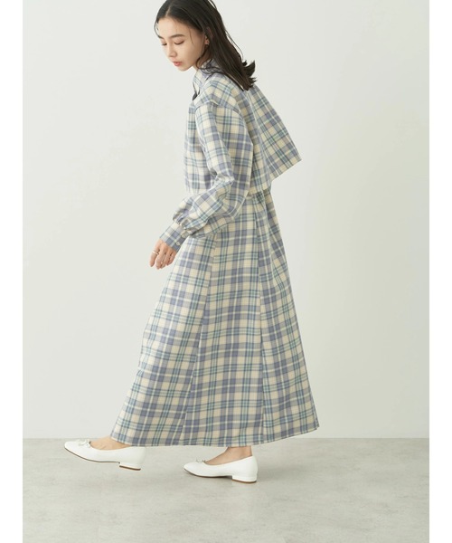 earth music&ecology(アースミュージックアンドエコロジー)の「CHECKショートシャツジャケット(ブルゾン・レディース・グリーン系その他2/ブルー系その他4・FREE)」の19枚目の写真