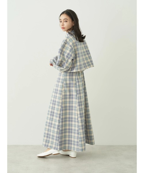 earth music&ecology(アースミュージックアンドエコロジー)の「CHECKショートシャツジャケット(ブルゾン・レディース・グリーン系その他2/ブルー系その他4・FREE)」の20枚目の写真