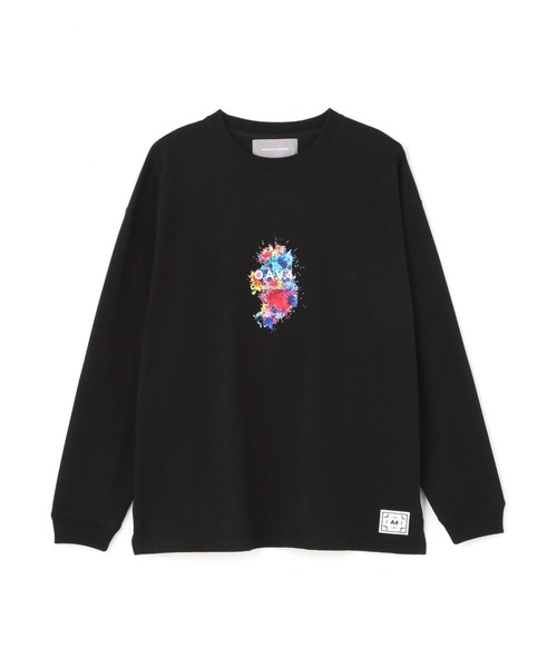 A4A(エーフォーエー)の「A4A/エーフォーエー/SPLASH PAINT LST スプラッシュペイントロングスリーブT(Tシャツ/カットソー・メンズ・ブラック/ホワイト・F)」の3枚目の写真