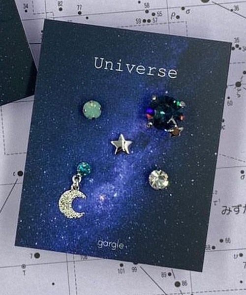 gargle（ガーグル）の「gargle ガーグル:宇宙シリーズ ストーンセット ピアス（ピアス（両耳用）・レディース・シルバー/ゴールド・FREE）」の2枚目の写真