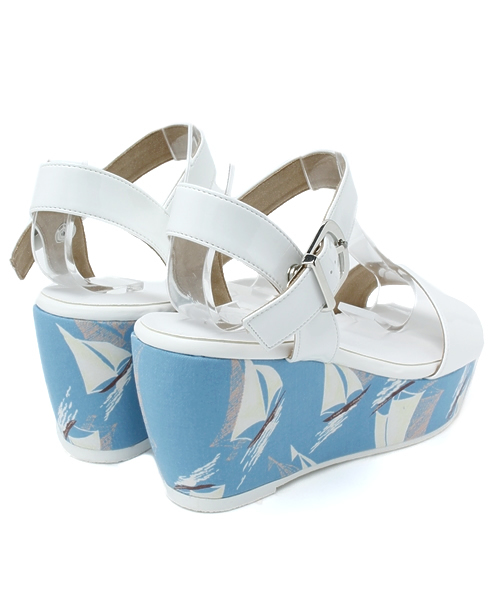 LE TALON（ルタロン）の「◇7.5CMプラットアンクルウエッジ（サンダル・レディース・ブラック/ホワイト/シルバー/アイボリー・36.5/37.5/35.5）」の11枚目の写真