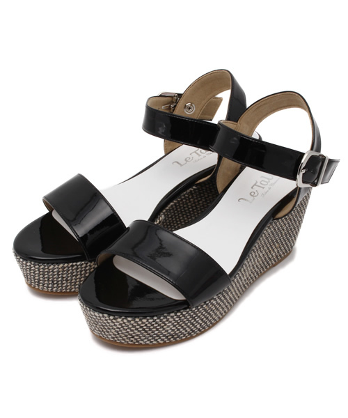LE TALON（ルタロン）の「◇7.5CMプラットアンクルウエッジ（サンダル・レディース・ブラック/ホワイト/シルバー/アイボリー・36.5/37.5/35.5）」の13枚目の写真