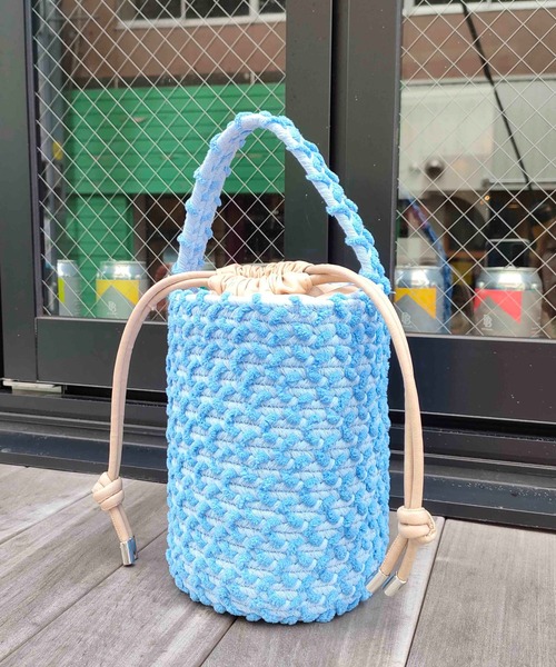 Casselini（キャセリーニ）の「Casselini(キャセリーニ)ロープバッグ（ハンドバッグ・レディース・オレンジ/ブルー/アイボリー・FREE）」の9枚目の写真