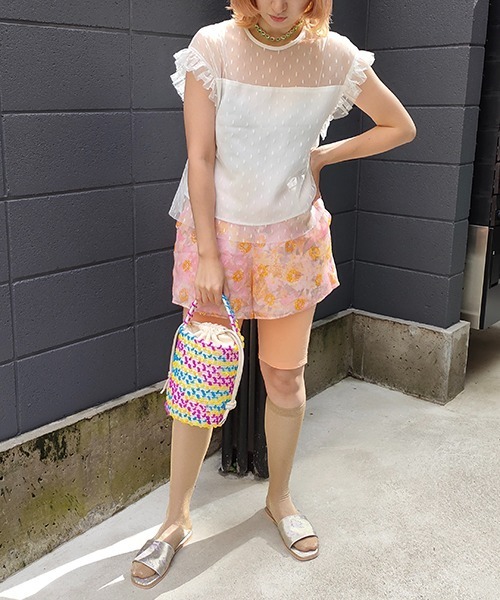 Casselini（キャセリーニ）の「Casselini(キャセリーニ)ロープバッグ（ハンドバッグ・レディース・オレンジ/ブルー/アイボリー・FREE）」の6枚目の写真