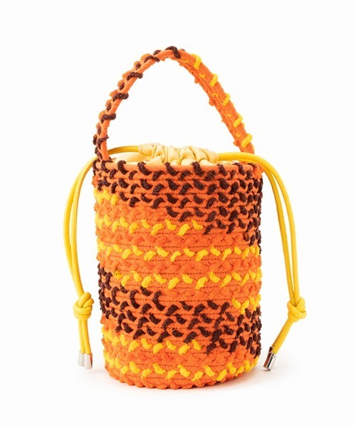 Casselini（キャセリーニ）の「Casselini(キャセリーニ)ロープバッグ（ハンドバッグ・レディース・オレンジ/ブルー/アイボリー・FREE）」の8枚目の写真