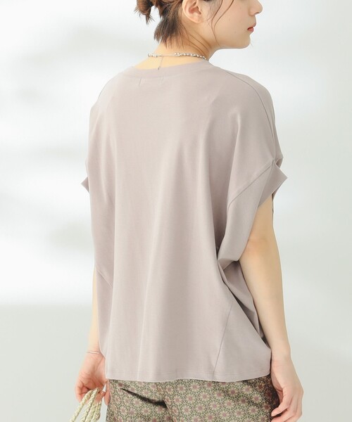 B:MING by BEAMS（ビーミングバイビームス）の「B:MING by BEAMS / シルケット フォルム プルオーバー（Tシャツ/カットソー・レディース・モカ/チャコールグレー/オフホワイト・FREE）」の15枚目の写真