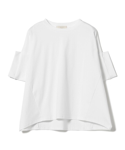 B:MING by BEAMS（ビーミングバイビームス）の「B:MING by BEAMS / シルケット フォルム プルオーバー（Tシャツ/カットソー・レディース・モカ/チャコールグレー/オフホワイト・FREE）」の14枚目の写真