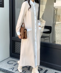 ABITOKYO | バイカラーシャツワンピース(シャツワンピース)