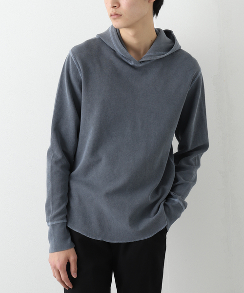SAVE KHAKI UNITED（セーブカーキユナイテッド）の「SAVE KHAKI UNITED L/S VINTAGE THERMAL POINTELLE HOODIE（パーカー・メンズ・チャコールグレー/ブラック/ネイビー・MEDIUM/LARGE/X-LARGE）」の12枚目の写真