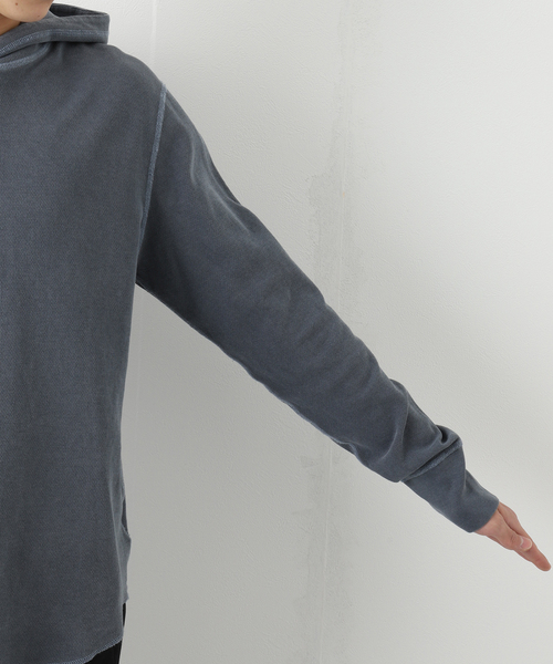 SAVE KHAKI UNITED（セーブカーキユナイテッド）の「SAVE KHAKI UNITED L/S VINTAGE THERMAL POINTELLE HOODIE（パーカー・メンズ・チャコールグレー/ブラック/ネイビー・MEDIUM/LARGE/X-LARGE）」の18枚目の写真