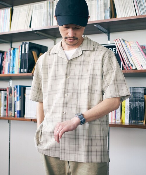 SHIPS(シップス)の「SHIPS: MADE IN JAPAN ドライタッチ オープンカラーシャツ 23SS(シャツ/ブラウス・メンズ・ライトグレー/ネイビー/ブラウン/オフホワイト/ピンク/ブルー/ダークグレー/ベージュ系・SMALL/MEDIUM/LARGE/X-LARGE)」の6枚目の写真