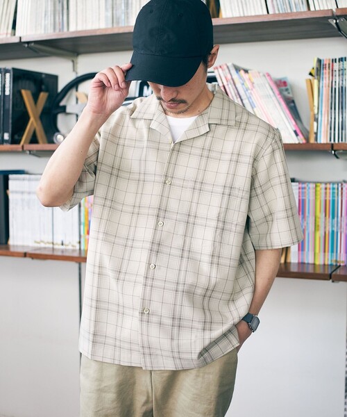 SHIPS(シップス)の「SHIPS: MADE IN JAPAN ドライタッチ オープンカラーシャツ 23SS(シャツ/ブラウス・メンズ・ライトグレー/ネイビー/ブラウン/オフホワイト/ピンク/ブルー/ダークグレー/ベージュ系・SMALL/MEDIUM/LARGE/X-LARGE)」の14枚目の写真