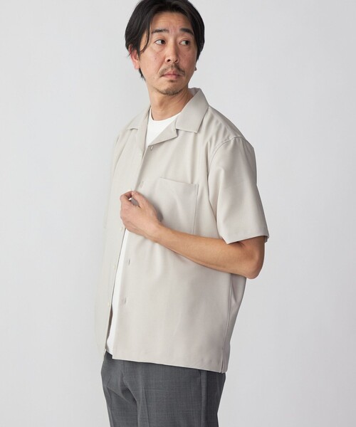 SHIPS(シップス)の「SHIPS: MADE IN JAPAN ドライタッチ オープンカラーシャツ 23SS(シャツ/ブラウス・メンズ・ライトグレー/ネイビー/ブラウン/オフホワイト/ピンク/ブルー/ダークグレー/ベージュ系・SMALL/MEDIUM/LARGE/X-LARGE)」の18枚目の写真